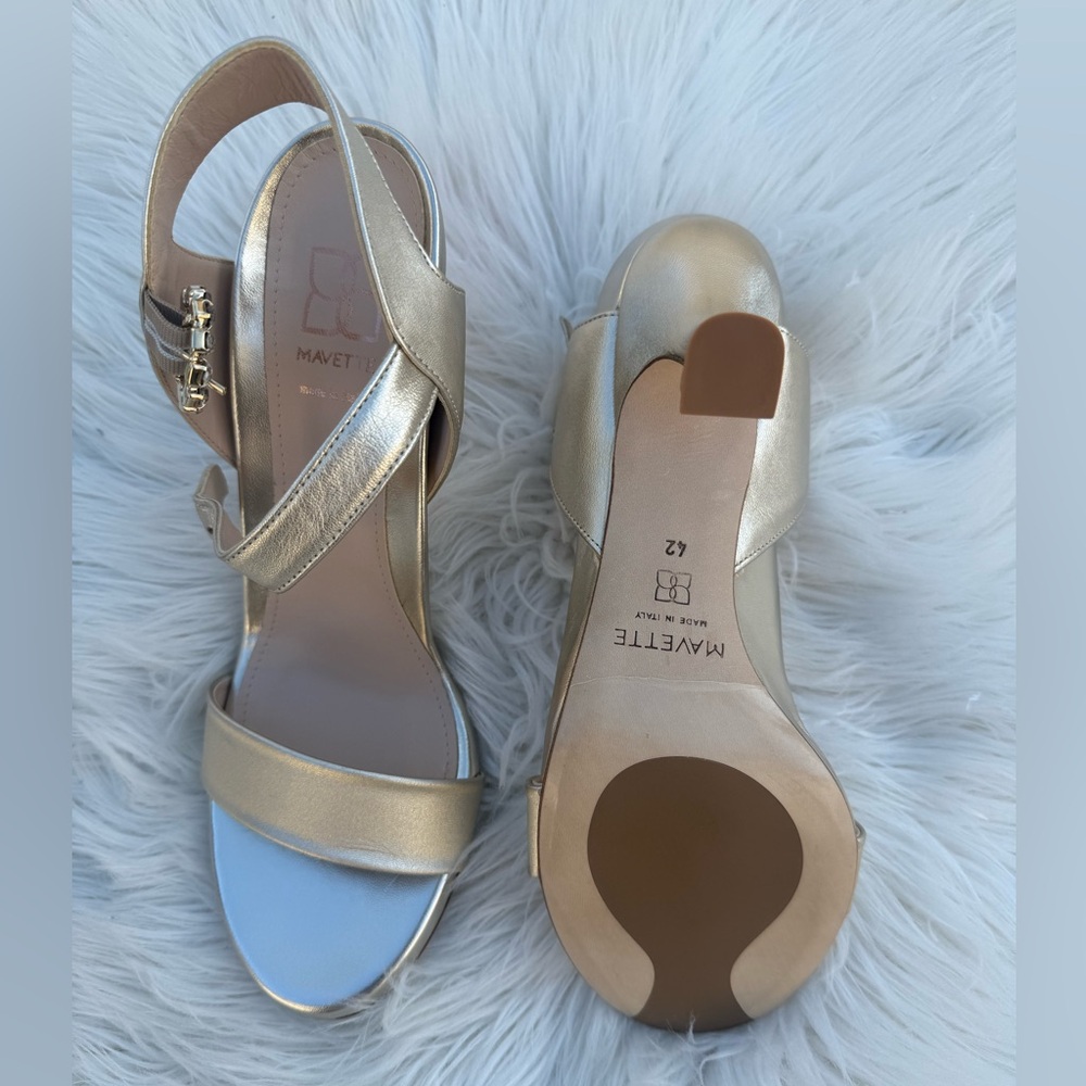 New Mavette Gold Sandals